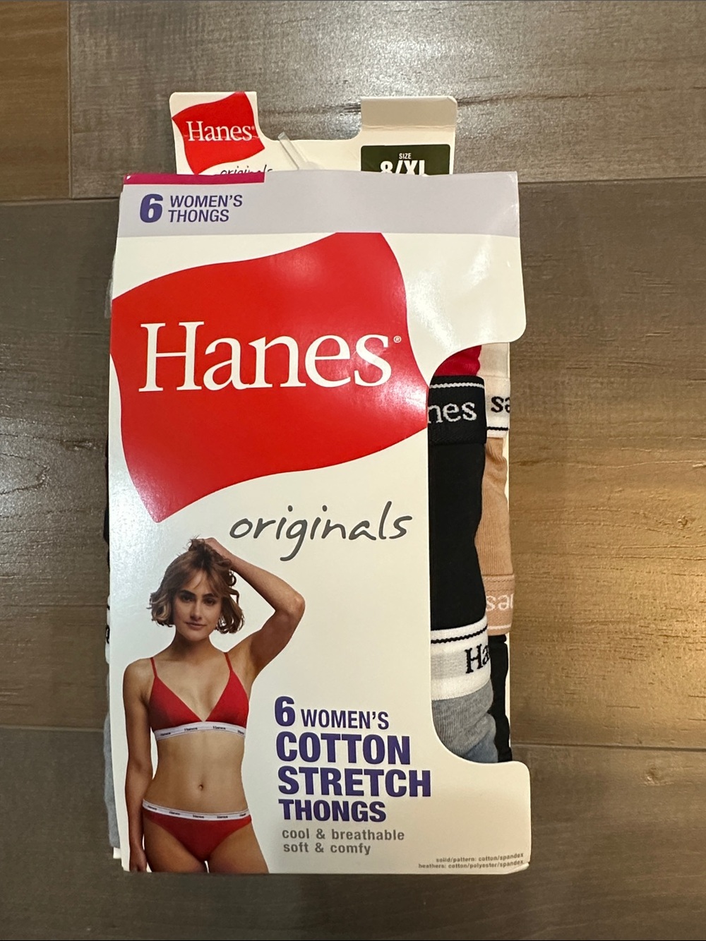 Hanes Women's Thongs Pack - 6 total